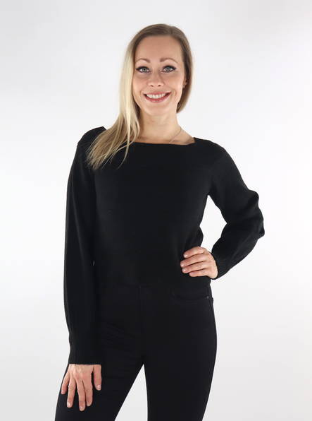 Only Jane Off shoulder-neule musta - Naisten neuleet - 134550 - 1