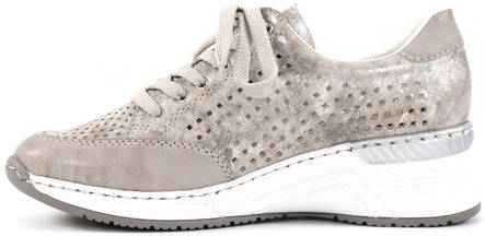 Rieker naisten kiilatennarit N4327-80 metallic - Rieker tennarit - 133150 - 2