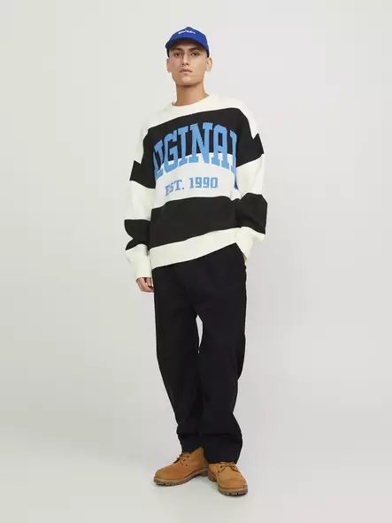 Jack&Jones Loose fit chino-housut Karl musta - Miesten housut - 136660 - 1