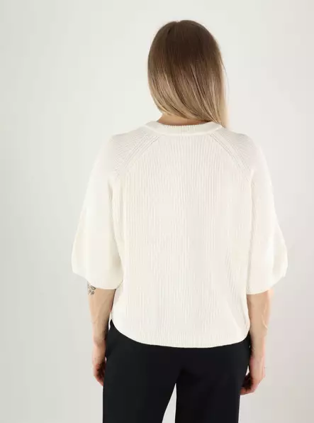 JJXX puuvillaneule Marge Twist valkoinen - Naisten neuleet - 140160 - 2