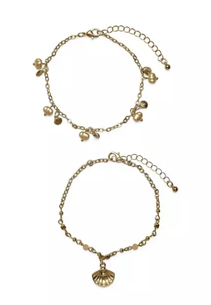 Vero Moda Fotlänk 2-pack guld - Armband - 140320 - 1