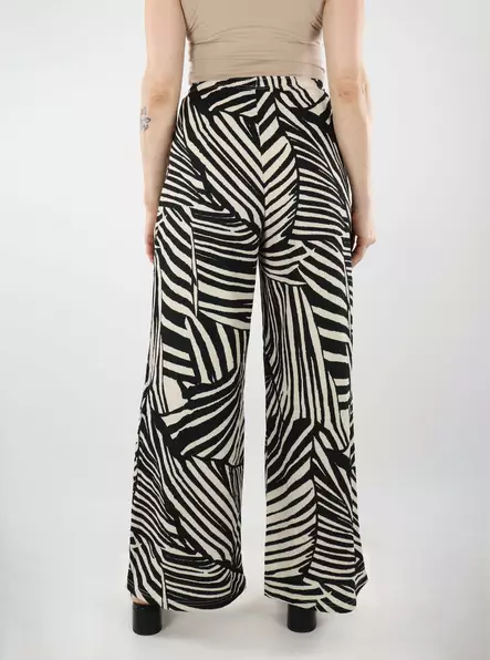 JDY naisten rennot housut Debbie New vaalea/musta - Naisten housut - 140450 - 2