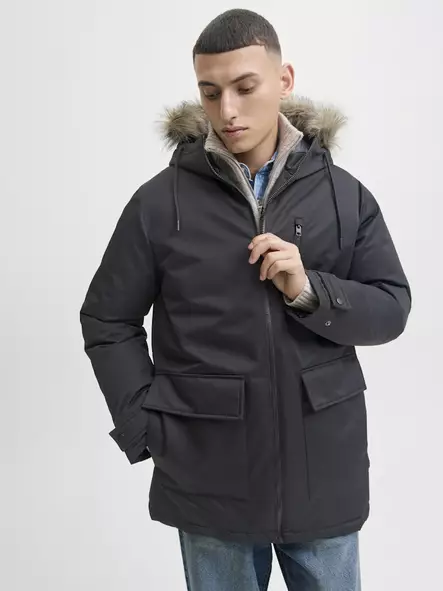 Jack&Jones miesten talvitakki Charlie musta - Miesten takit - 139460 - 2