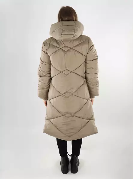JDY naisten pitkä talvitakki Vista Padded beige - Naisten talvitakit - 139870 - 2