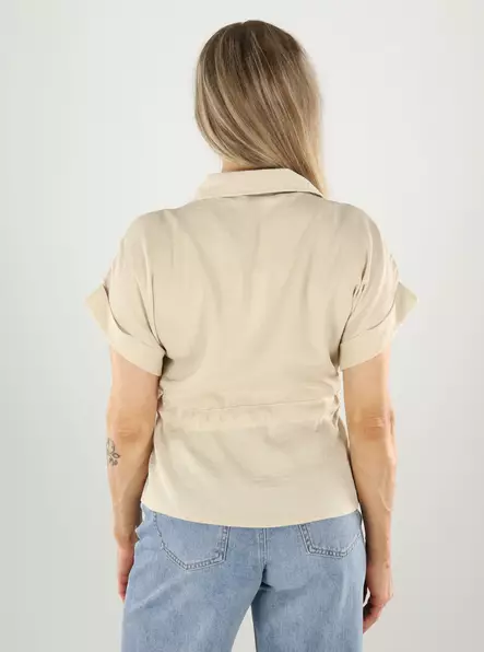 JDY naisten t-paita Mille shirt sandshell - T-shirts för damer - 141180 - 2