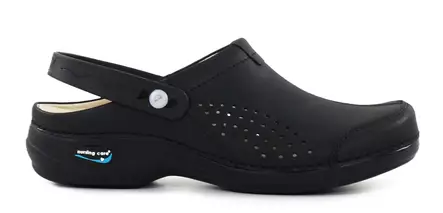 Maskintvättbara arbetsskor i läder svart - Arbetsskor för damer - 111710 - 1