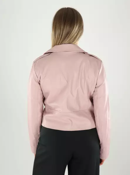 Only naisten keinonahkatakki Carmen Faux vaaleanpunainen/lila - Naisten nahkatakit ja pu-takit - 140130 - 2