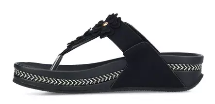 Rieker naisten varvassandaalit V1466-00 musta - Rieker pistokkaat - 140660 - 2