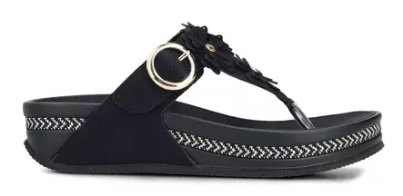 Rieker naisten varvassandaalit V1466-00 musta - Rieker pistokkaat - 140660 - 1