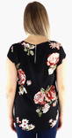 Only T-shirt Vic svart/rosa bukett - T-shirts för damer - 132770 - 2