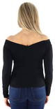 Pieces naisten Paita Maliva off shoulder musta - Naisten pitkähihaiset paidat - 132810 - 2