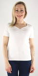 Pieces naisten ribbi t-paita Tania bright white - Naisten T-paidat - 133250 - 1