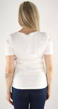 Pieces naisten ribbi t-paita Tania bright white - Naisten T-paidat - 133250 - 2