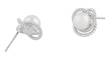 Snö of Sweden Korvakorut Lydia pearl silver/white - Korvakorut - 135310 - 2