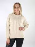Vero Moda naisten palmikkoneule Sveacable Pullover luonnonvalkoinen - Naisten neuleet - 136950 - 1