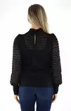 Vero Moda naisten paita Becca high neck musta - Naisten pitkähihaiset paidat - 137000 - 2