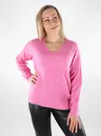 Vero Moda damtröja Crewlefile fuchsia rosa - Stickat för damer - 137170 - 1