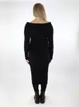 Only midimittainen neulemekko Katia Off Shoulder musta - Naisten neuleet - 137500 - 2