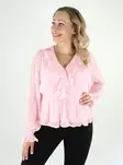 Vero Moda naisten paita Dora Frill Pleat vaaleanpunainen - Naisten pitkähihaiset paidat - 138820 - 1