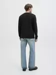 Jack&Jones miesten vaarinpaita Dover Henley musta - Miesten pitkähihaiset paidat - 138930 - 2