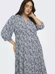 Only Carmakoma kuviollinen pluskoon mekko CARMILANA 7/8 coronet blue/jadie flow - Mekot ja tunikat - 140670 - 4