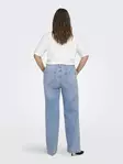Only Carmakoma naisten pluskoon farkut CARWILLY HW wide light blue denim - Jeans för damer - 140880 - 5