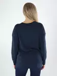 Vila naisten neule Claudie v-neck tummansininen - Naisten neuleet - 141810 - 2