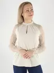 Vero Moda naisten pitsipaita Milla lace pumice stone - Naisten pitkähihaiset paidat - 142160 - 1