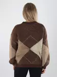 Only naisten neule Noeme chestnut/cocoa crem - Naisten neuleet - 142240 - 2