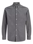 Jack&Jones skjorta JPRBLUSTANLEY FLANELL L/S SHIRT coal smoke - Skjortor för herrar - 142220 - 1