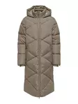 JDY naisten pitkä talvitakki Vista Padded beige - Naisten talvitakit - 139870 - 1