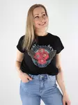 JJXX naisten t-paita Astrid Boxy Print musta - Naisten T-paidat - 137720 - 1
