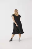 Only Carmakoma naisten pluskoon Mekko May capsleeves musta - Mekot ja tunikat - 133600 - 1