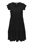 Only Carmakoma naisten pluskoon Mekko May capsleeves musta - Mekot ja tunikat - 133600 - 2