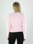 Only naisten neule Liva v-neck wrap vaaleanpunainen - Stickat för damer - 141720 - 2