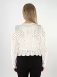 Only naisten neule Saga O-Neck valkoinen - Naisten neuleet - 138040 - 2