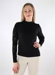 Only damskjorta Mesh svart/geometrisk - Långärmade tröjor för  damer - 137580 - 1