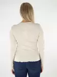 Only naisten paita puuvillaa Carlotta beige - Naisten pitkähihaiset paidat - 136650 - 2