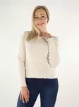 Only naisten paita puuvillaa Carlotta beige - Naisten pitkähihaiset paidat - 136650 - 1