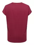 Only Play Curvy pluskoon T-Paita Aubree viininpunainen - Sport T-shirts för damer - 141470 - 2