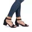Rieker festsandaler för dam 64654-00 svart - Rieker sandals - 137950 - 6