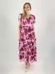Vero Moda naisten frillahelmainen mekko Blair parfait pink/juna - Klänningar och tunikor - 141030 - 1
