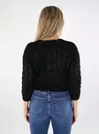 Vero Moda naisten neuletakki Newverena 3/4 V-Neck musta - Naisten neuleet - 138740 - 2