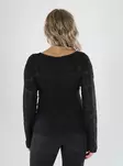 Vero Moda naisten Paita Layla gathering musta - Långärmade tröjor för damer - 141580 - 2