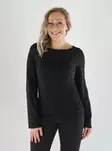 Vero Moda naisten Paita Layla gathering musta - Långärmade tröjor för damer - 141580 - 1