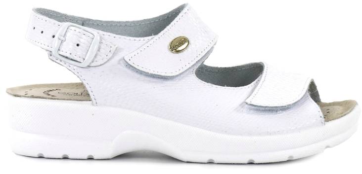 Golden Fit Sandaalit 696 valk.kiiltävä - Naisten työkengät - 127830 - 1