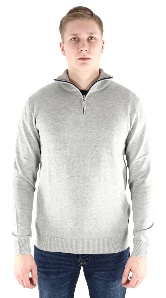 Jack & Jones miesten Neule, korkea kaulus Eli highneck. sininen, vaalean harmaa - Miesten neuleet - 127260 - 1