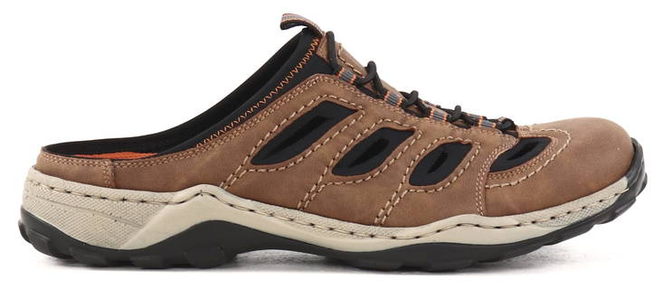 Rieker miesten umpikärkiset pistokkaat 08096-25 ruskea - Miesten sandaalit - 131070 - 1