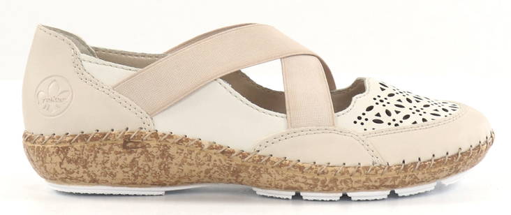 Rieker naisten Kävelykengät 44853-60 beige - Rieker kävelykengät - 133580 - 1