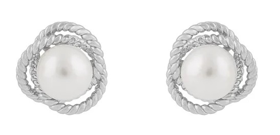 Snö of Sweden Korvakorut Lydia pearl silver/white - Korvakorut - 135310 - 1